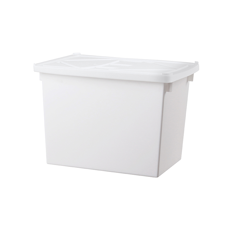 純白牛奶附蓋收納盒-直角6號
