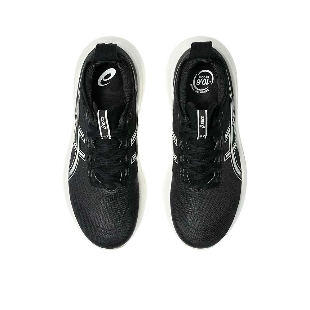 [秉宸] ASICS GEL-NIMBUS 27 (D) 女慢跑鞋 黑白 寬楦 1012B752-002, , large