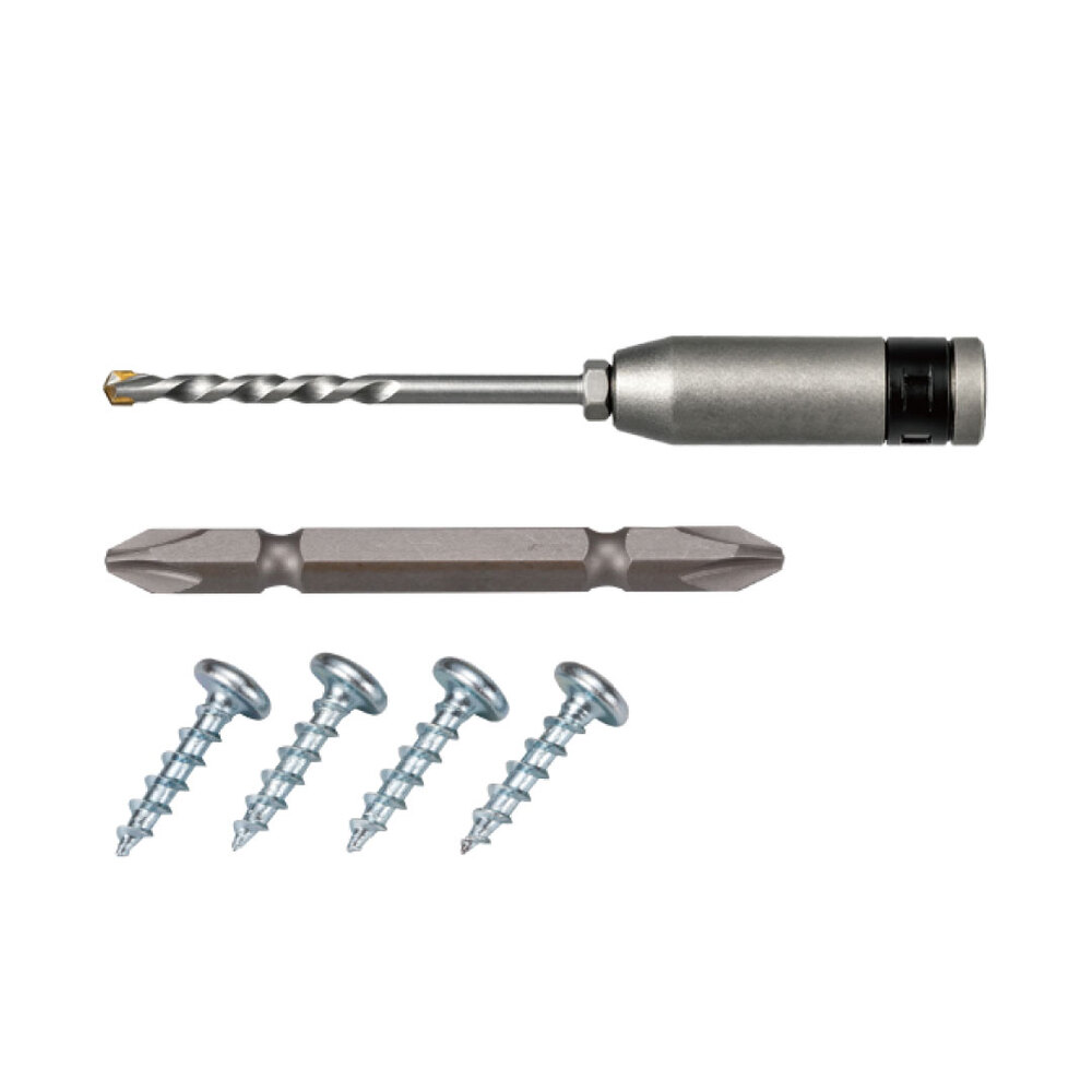 【Panrico 百利世】3.4mm替換式鑽及鎖組 附十字起子頭 6分螺絲50支 (AE134), , large