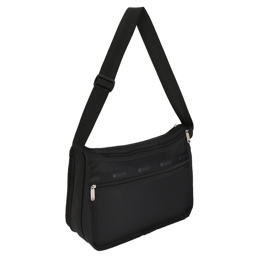 |快速出貨|Lesportsac DELUXE EVERYDAY BAG 日常百搭斜背包 送禮推薦-神秘黑, , large
