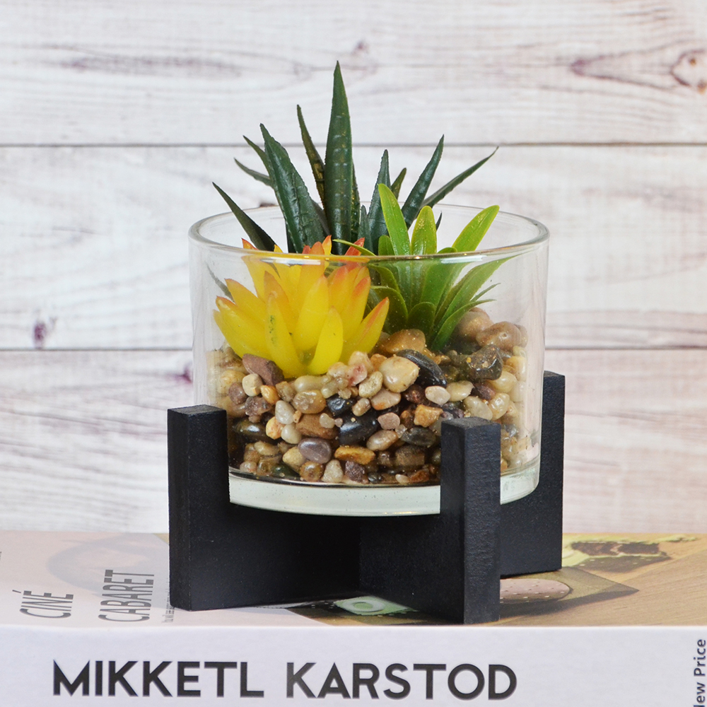 ARTIFICIAL FLOWER IN GLASS , , large