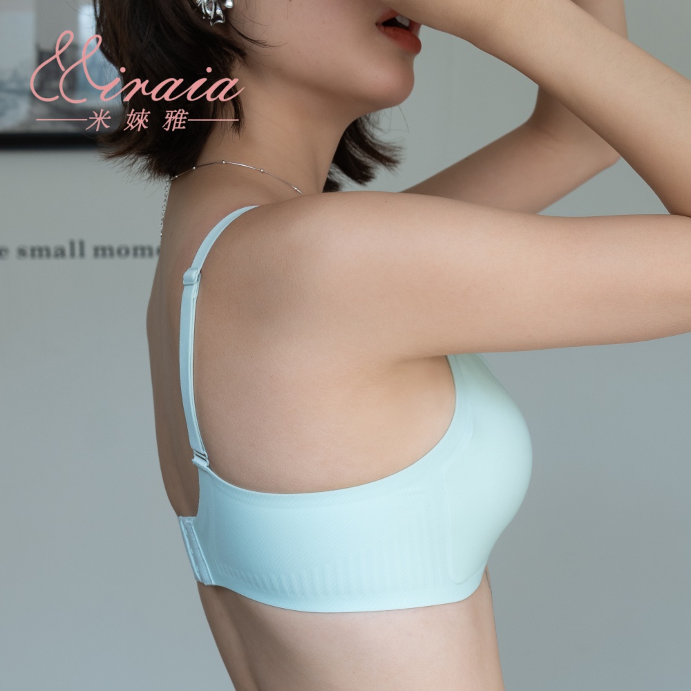 [Miraia米婡雅]涼感萊卡無痕內衣(舒適內衣、無鋼圈內衣、冰絲涼感), , large