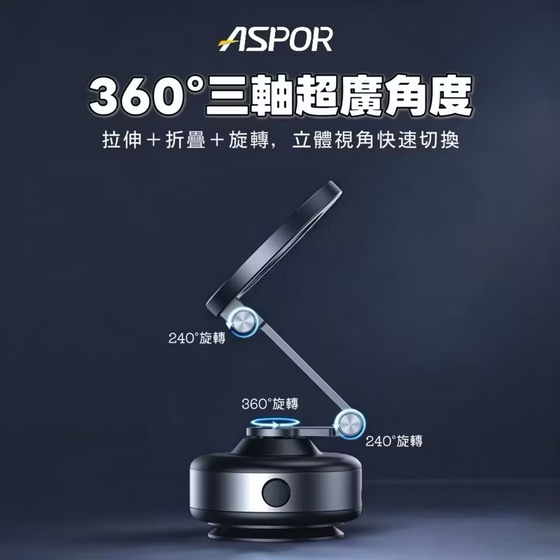【Leo手機周邊專賣店】ASPOR 360度三軸摺疊旋轉支架 /  X94, , large