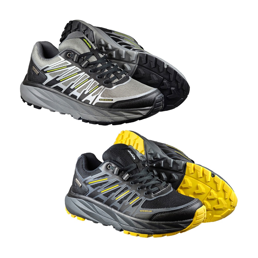 DIADORA迪亞多那 防潑水戶外越野鞋 男運動鞋 男鞋 登山鞋 寬楦 高腳背 輕量 吸震 散熱 耐磨 防滑 灰 黑, , large