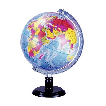 徠福 一次成型地球儀10"高39CM-木座(NO.1152), , large