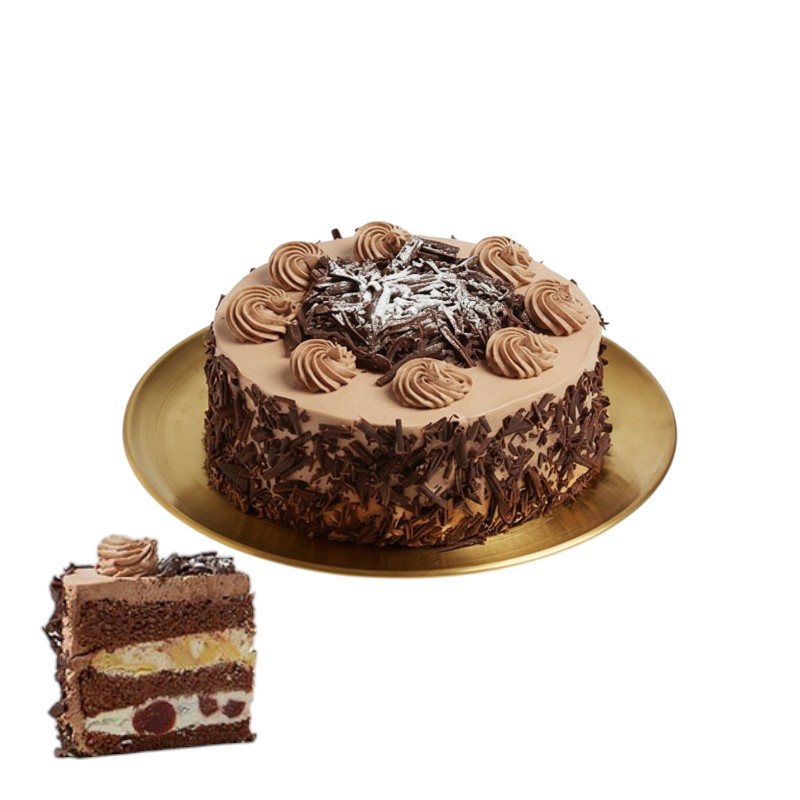 6 chocolate cherry Black Forest cake, , large