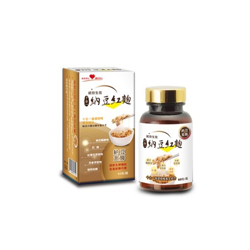 [Uni-TongXin] 10-in-1 Natto & Red Yeast Rice (60 Capsules/Box) ×1 Box, , large