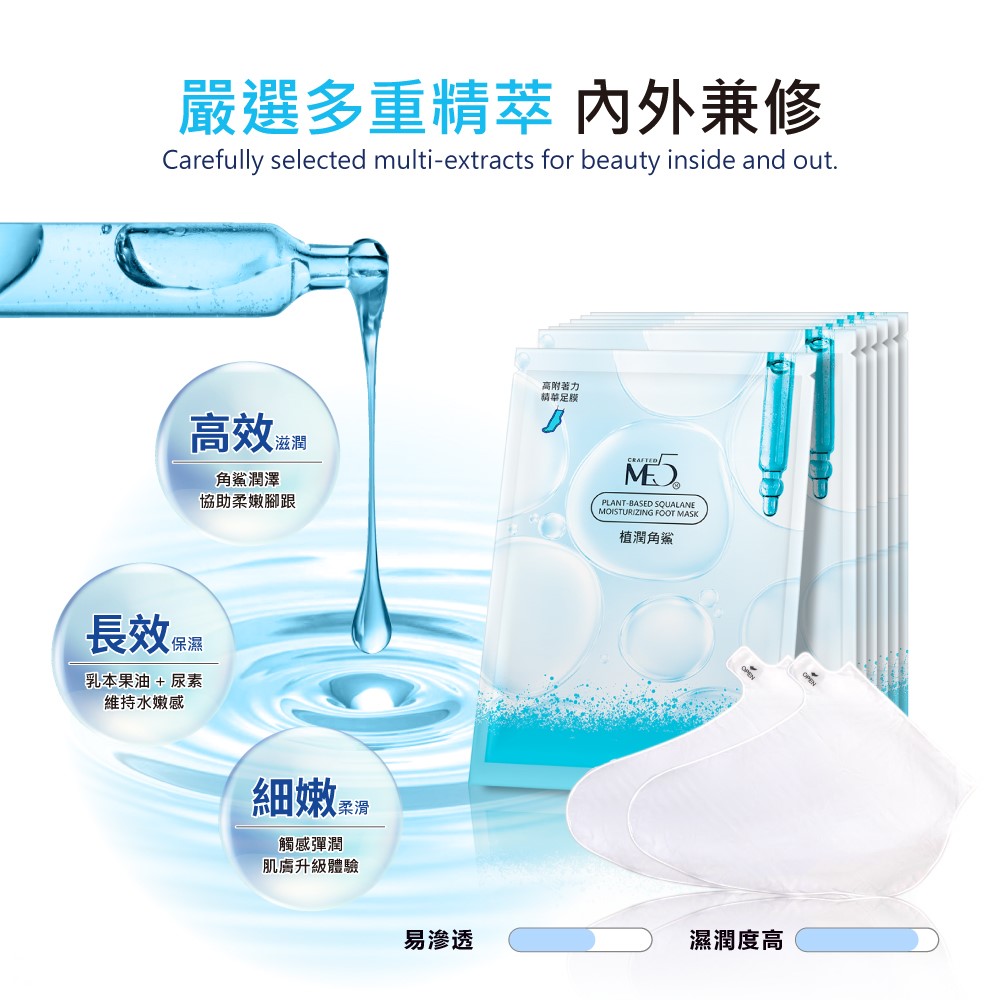【ME5】K034 Botanic Squalane Nourishing Foot Mask ( 3 piece ), , large