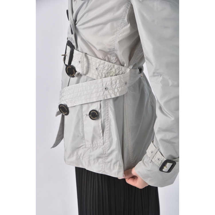 (S) burberry風衣灰色外套二手衣, , large