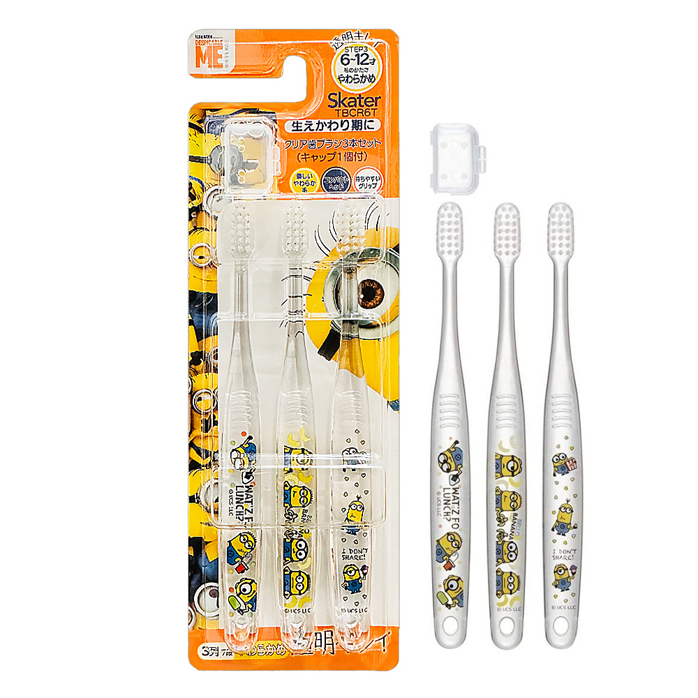 Minion toothbrush 3ct (6-12 years old)