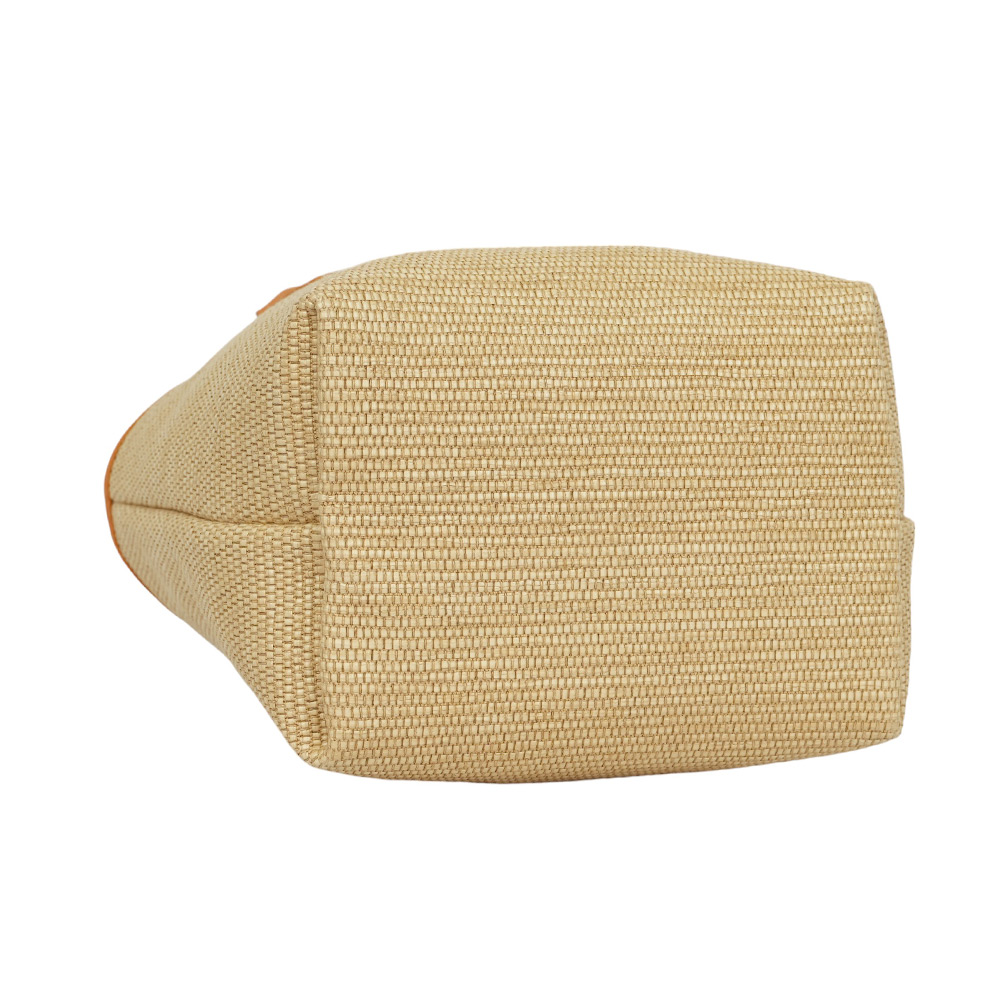 LONGCHAMP S號 LE PANIER PLIAGE 草編二用包/杏桃色, , large