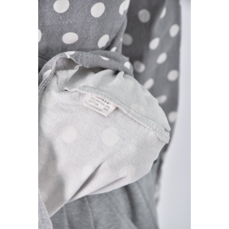 (F) ssunny韓牌質感棉質點點灰色長袖上衣二手衣, , large