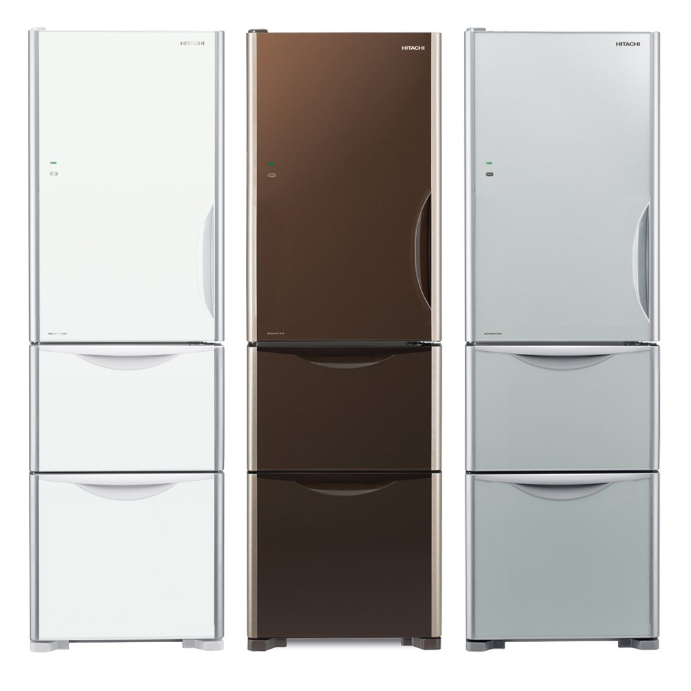 HITACHI 331L 1st-Class Inverter 3-Door Glass Refrigerator RG36B, , large