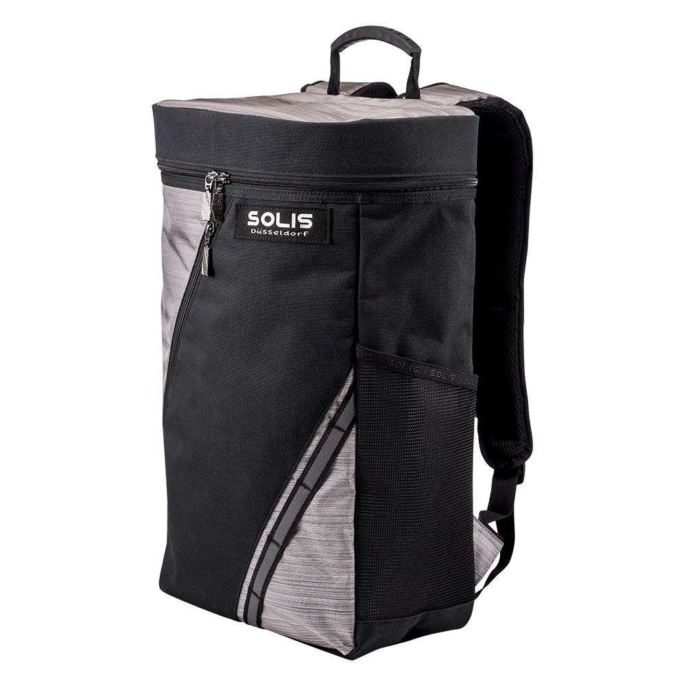 SOLIS 星燦銀系列桶型15吋電腦後背包-銀幻黑, , large