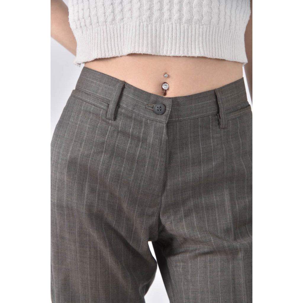 (XL) hsu寬鬆杏色長褲二手衣, , large