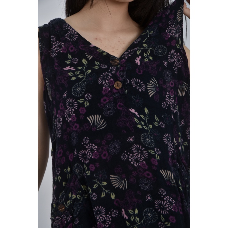 (M) n of vintagev領藍色洋裝二手衣, , large