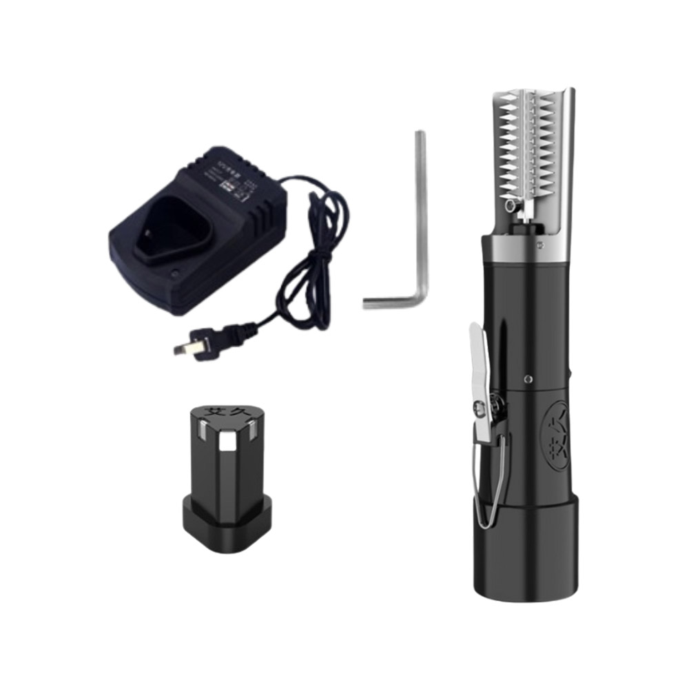 Electric fish scaler (3 batteries, 1 charger, 1 rechargeable battery) (including sharp blade), , large