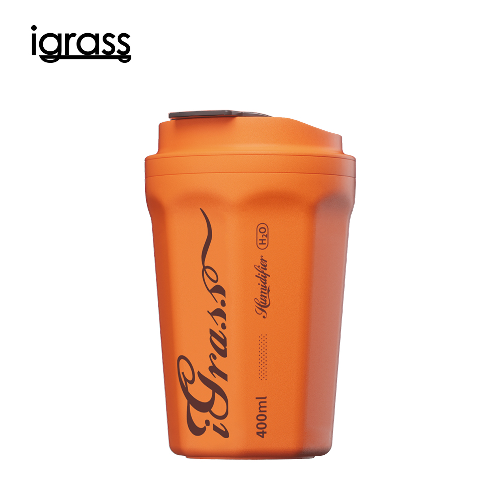 igrass 多功能攜帶薰香加濕器-陽光橘, , large