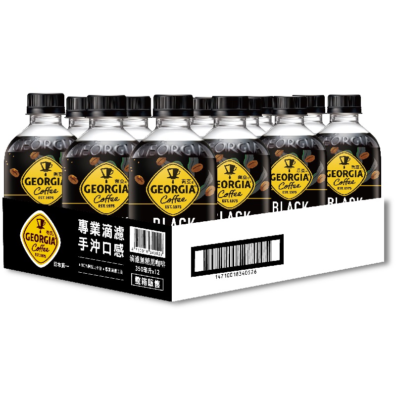 喬亞滴濾無糖黑咖啡350mlx12, , large