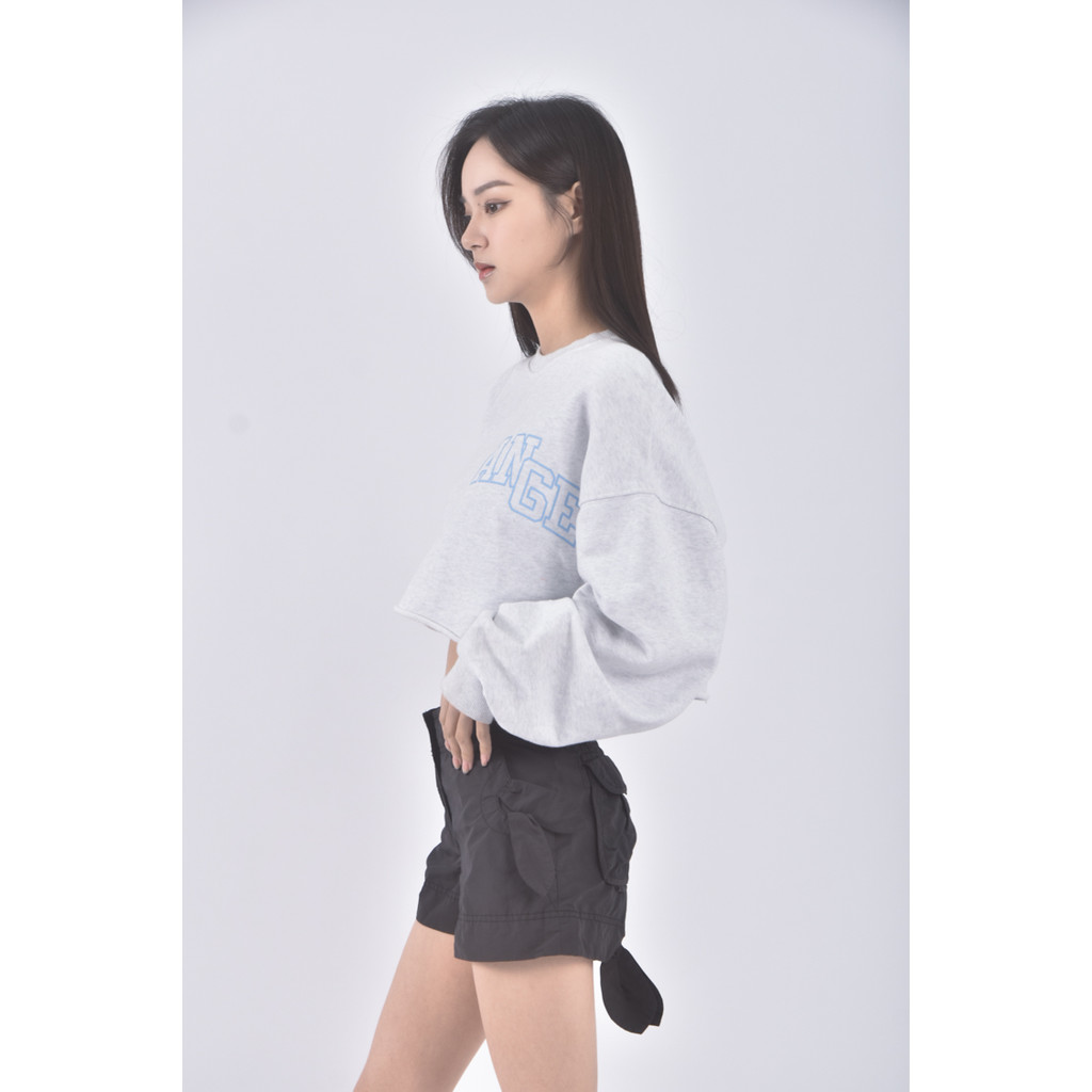 (XL) amoeba棉質黑色短褲二手衣, , large