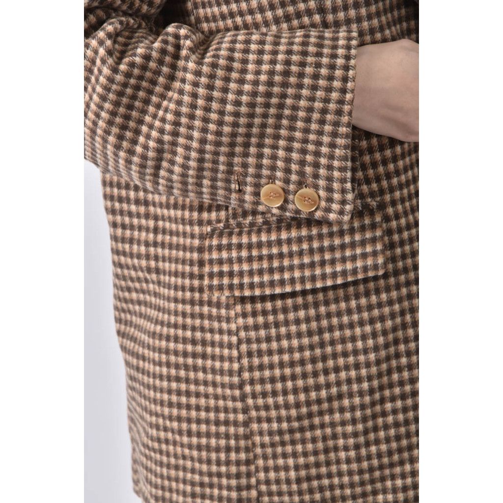 (M) mmm格紋棕色外套二手衣, , large