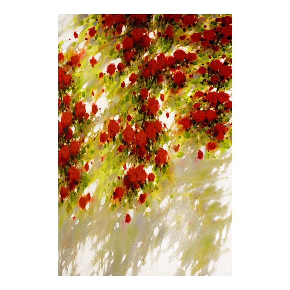 【御畫房】玫瑰花 國家一級畫師手繪油畫60×90cm(VF-190), , large