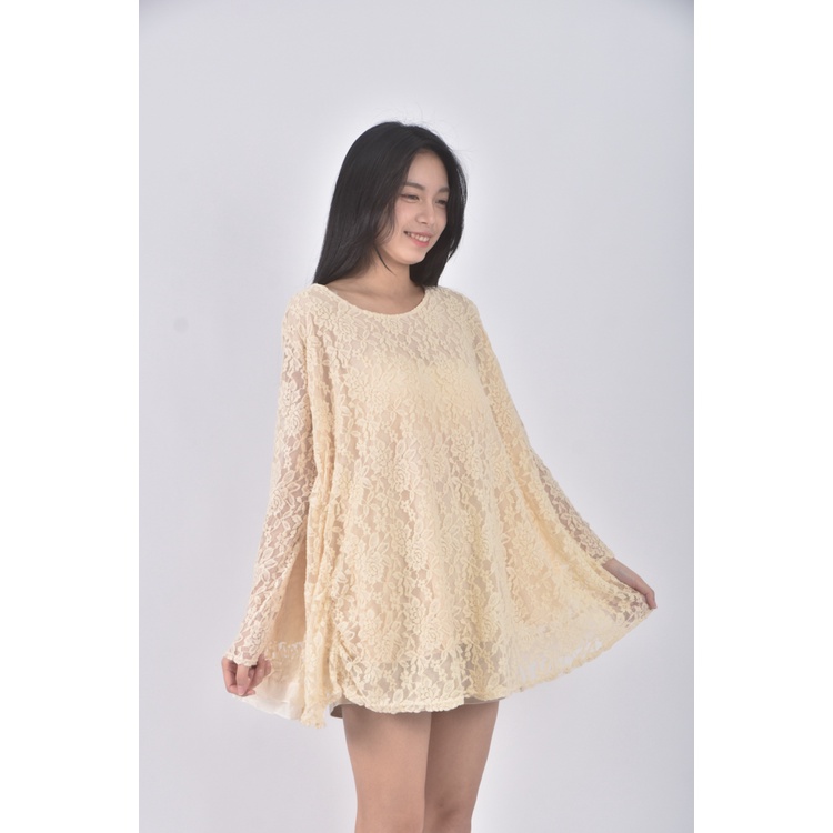 (XL) 質感杏色長袖上衣二手衣, , large