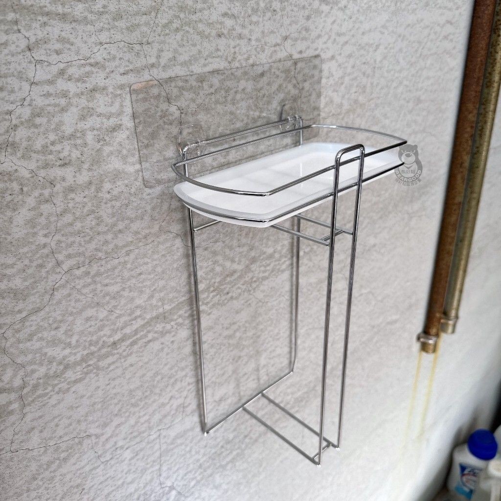 [Beargood sticker] Clothes Hanger Storage Rack (Adhesive), , large