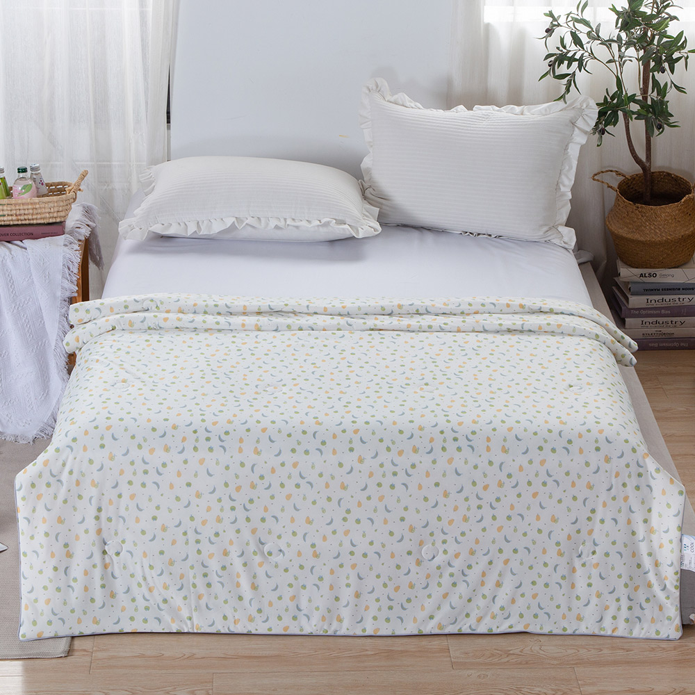 【FOCA】Summer Orchard | Cool Antibacterial Silver Ion Anti-Stumbling Cooling Yarn Ice Cream Quilt/Four Seasons Quilt 150x200cm, , large