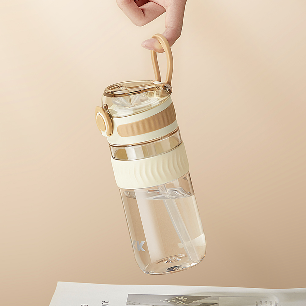 【TKK】美國進口Tritan克洛伊系列隨手杯 手提式 運動水壺550ML(直飲口設計)-青海藍, , large