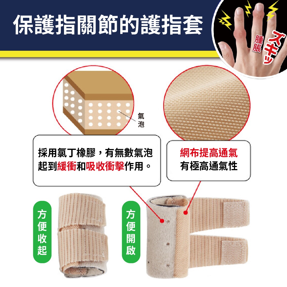 日本製【CERVIN】護指套~布施接骨院醫師研發監製(2個/組), , large