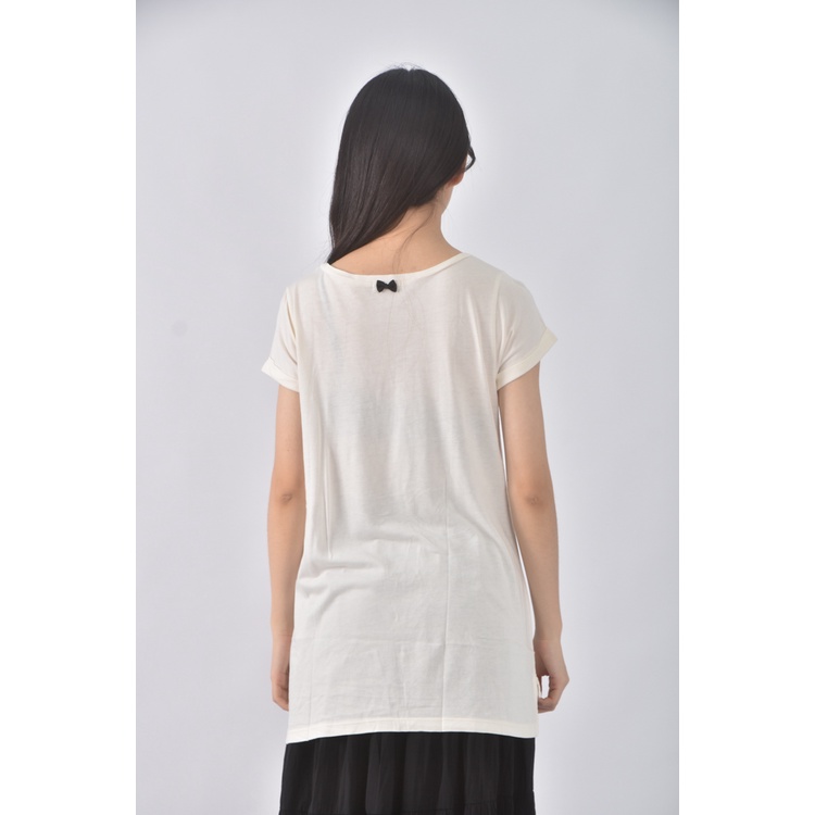 (S) earth music ecology質感圓領白色長袖上衣二手衣, , large