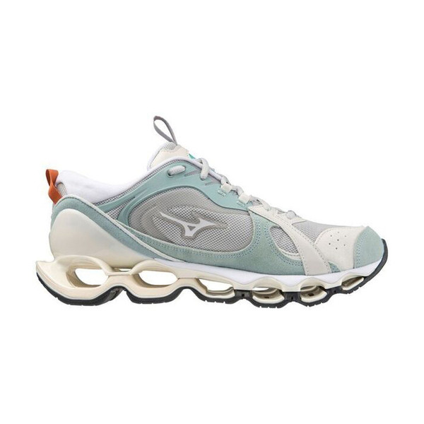 Mizuno Wave Prophecy &beta;2 男女 慢跑鞋 運動 休閒 復古 日常 灰白綠 [D1GA235002], , large
