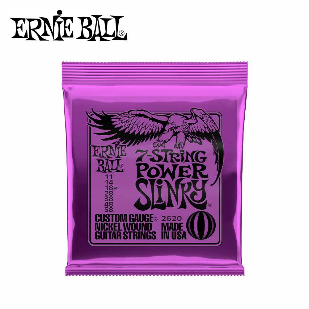 ERNIE BALL 2620 Power Slinky 七弦電吉他套弦 11-58【敦煌樂器】, , large