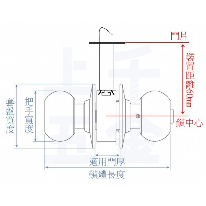 喇叭鎖 加安牌 台灣製 門鎖 古銅色C3800 C3810 房間鎖 浴廁鎖, , large