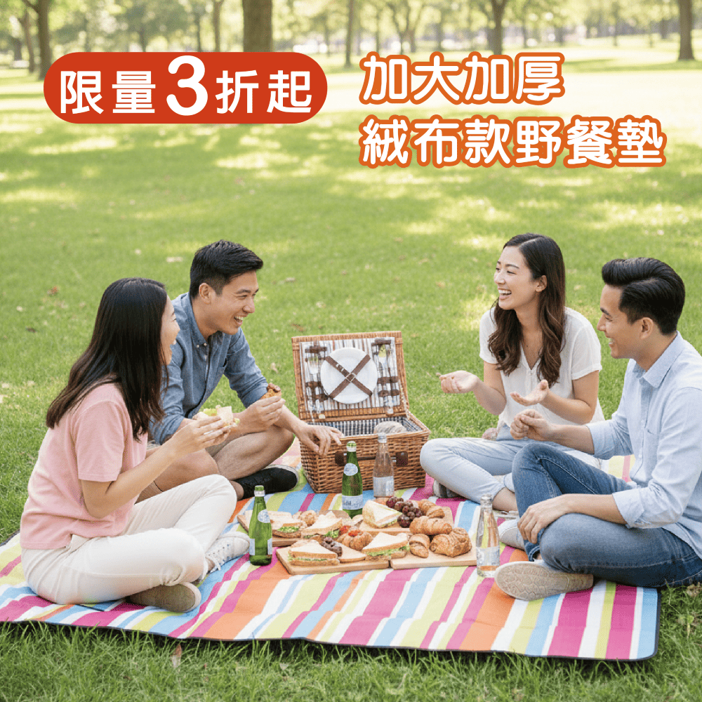 Outdoor waterproof picnic mat 牛津布, , large