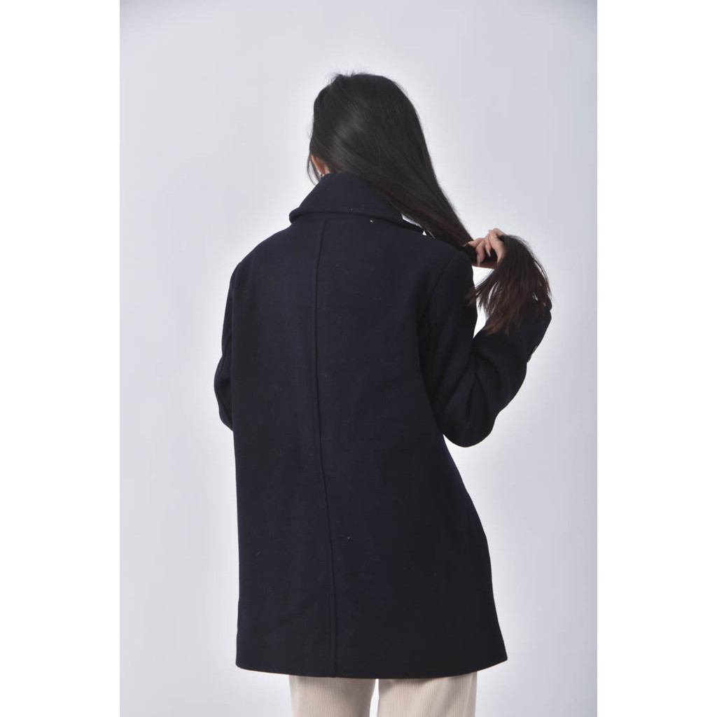 (L) londonflat韓牌排扣藍色外套二手衣, , large