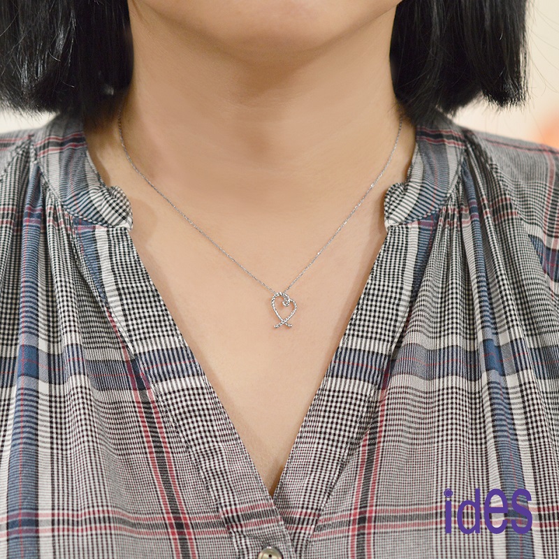 [ides愛蒂思] 成年禮 生日禮 日系輕珠寶OL系列設計款14K金項鍊鎖骨鍊/守護, , large