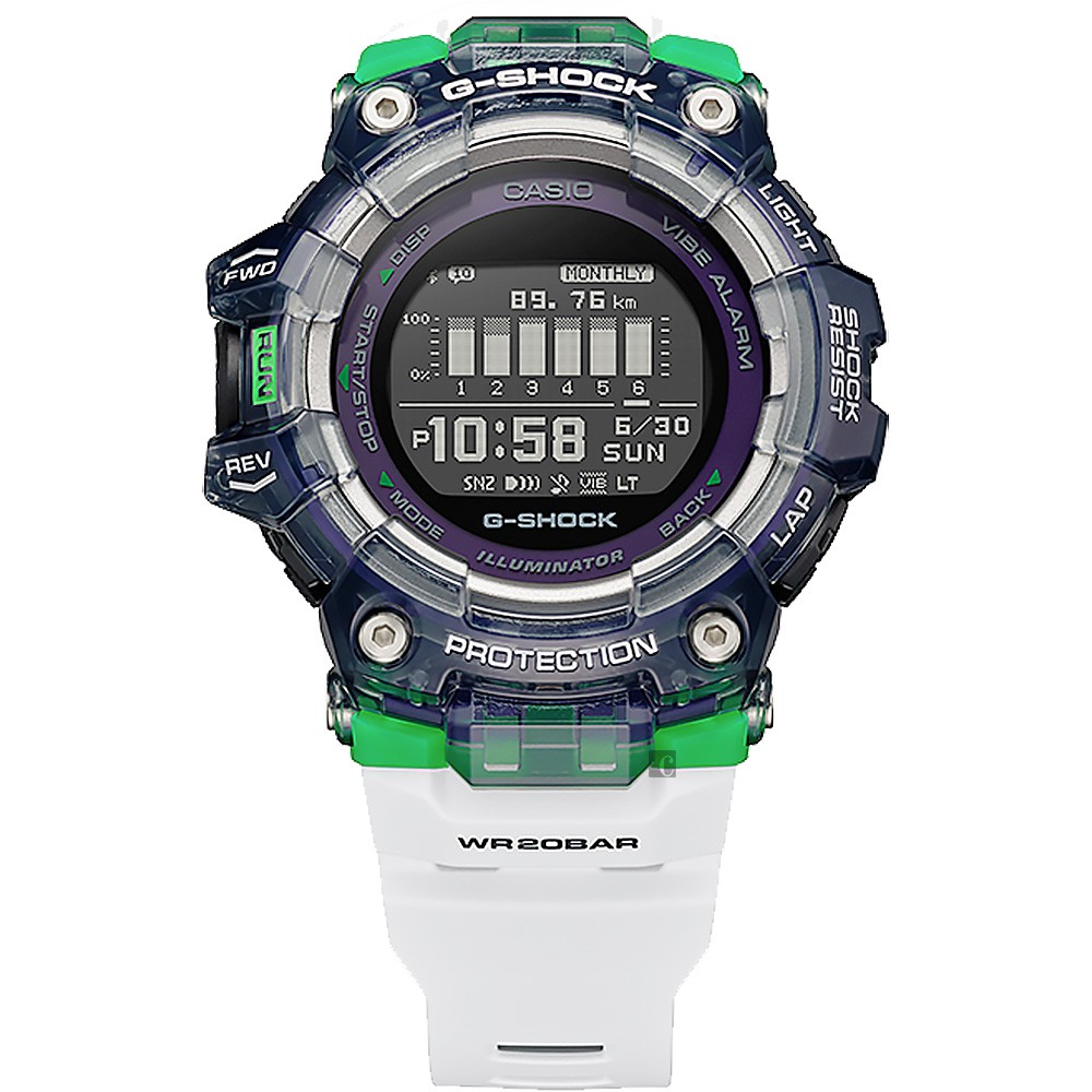 CASIO 卡西歐 G-SHOCK 多功能運動藍芽電子錶 GBD-100SM-1A7, , large