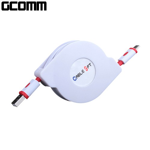 GCOMM micro-USB 強固型充電傳輸伸縮扁線 (1.8米) 青春綠, , large