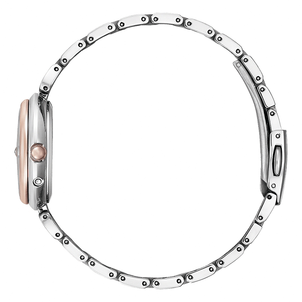CITIZEN 星辰 XC 心蕊 輕奢限定版 鈦金屬 光動能電波女錶-29mm ES9466-65W, , large