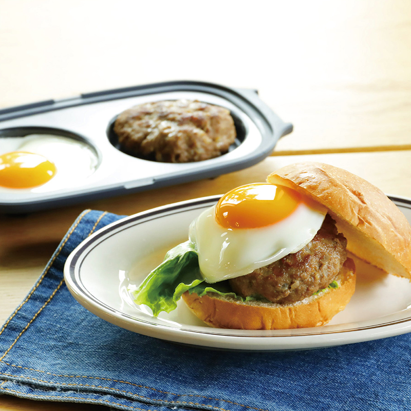 MICROWAVE GRILL PLATE FOR FRIED EGG, , large