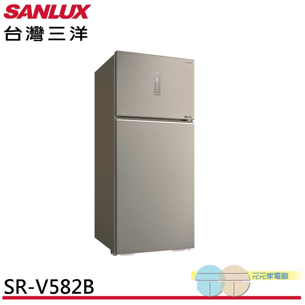SANLUX Taiwan Sanyo 580L First-Class Inverter Double-Door Refrigerator SR-V582B