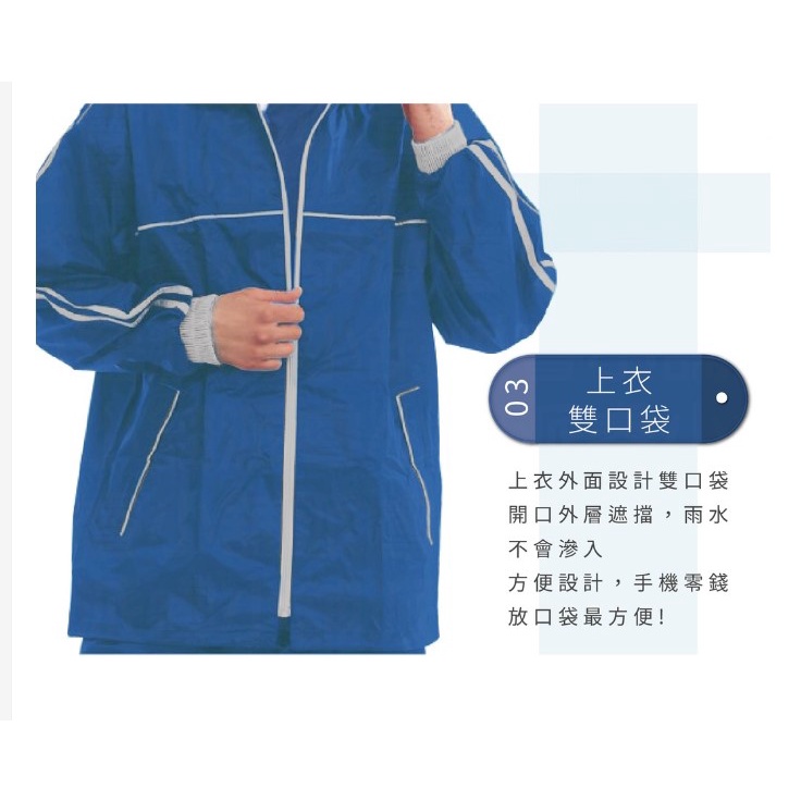 【周周生活】雨衣 現貨 雨衣兩件式 機車雨衣 兩截式雨衣 皮爾卡登雨衣 時尚風華 雨衣外套 2件式雨衣 風衣雨衣 風雨衣, , large