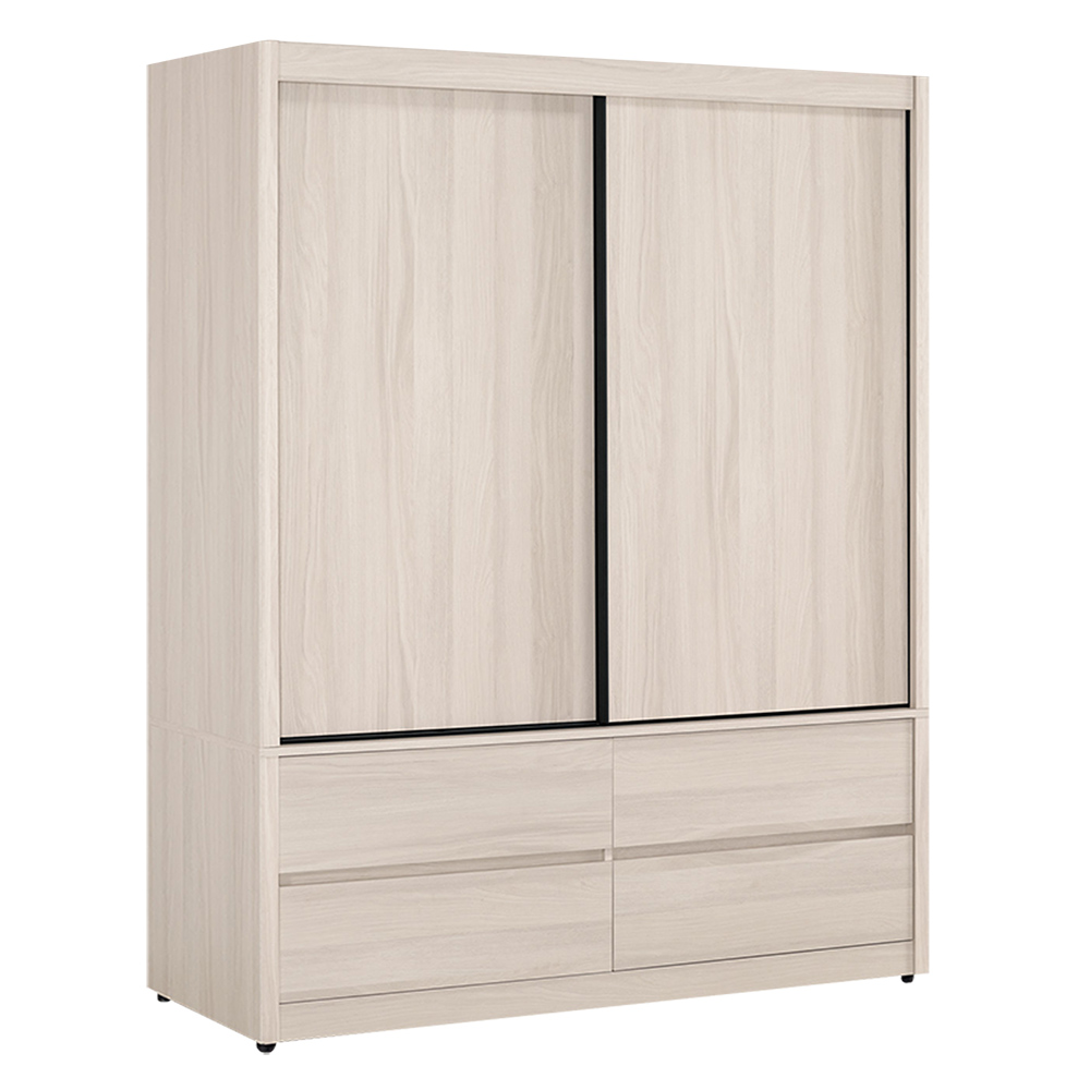 【Hampton 漢汀堡】克利奧5尺拉門衣櫥, , large