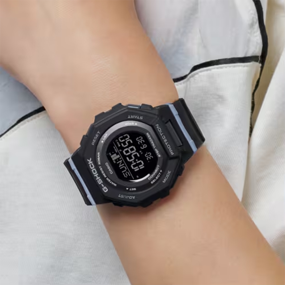 CASIO 卡西歐 G-SHOCK 計步藍芽手錶 柔和色調女錶 GMD-B300-1, , large