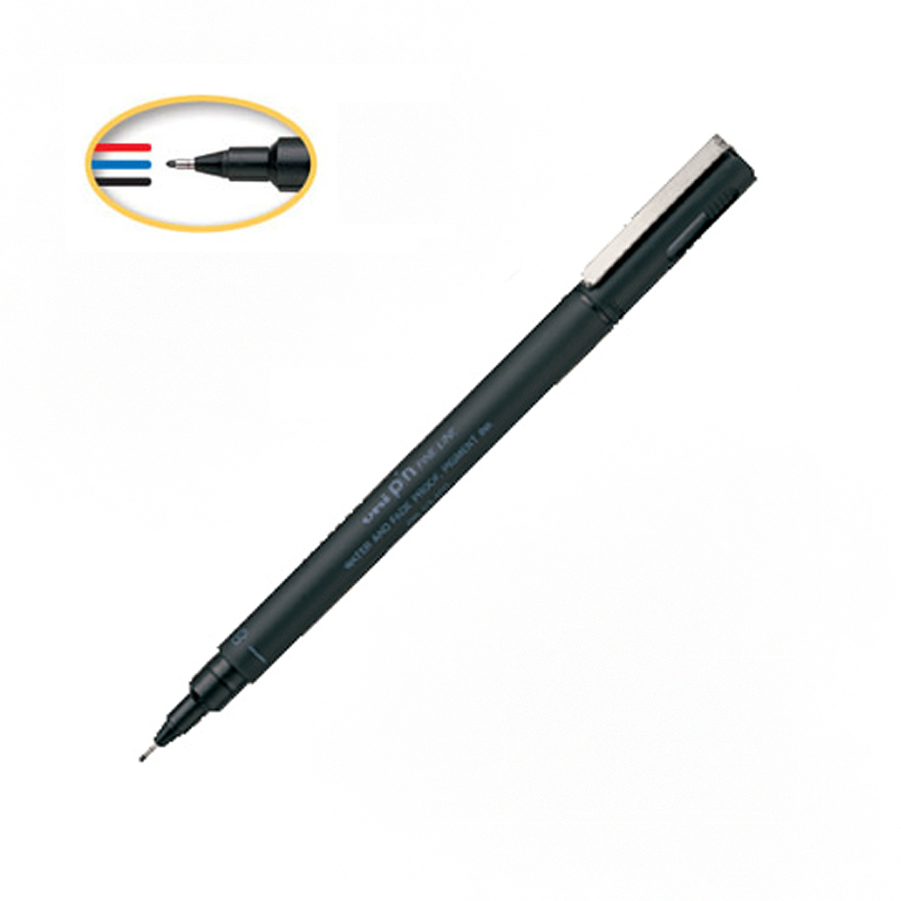 【三菱Uni】代用針筆 0.8mm 2支入/組 PIN08-200(黑/紅/藍)  -  多款可選, , large