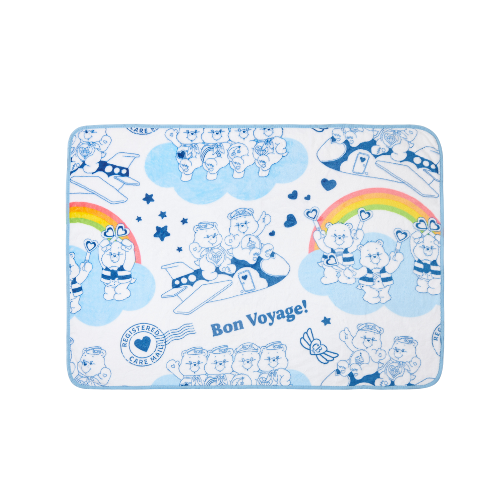 Care Bears doll blanket set-blue, , large