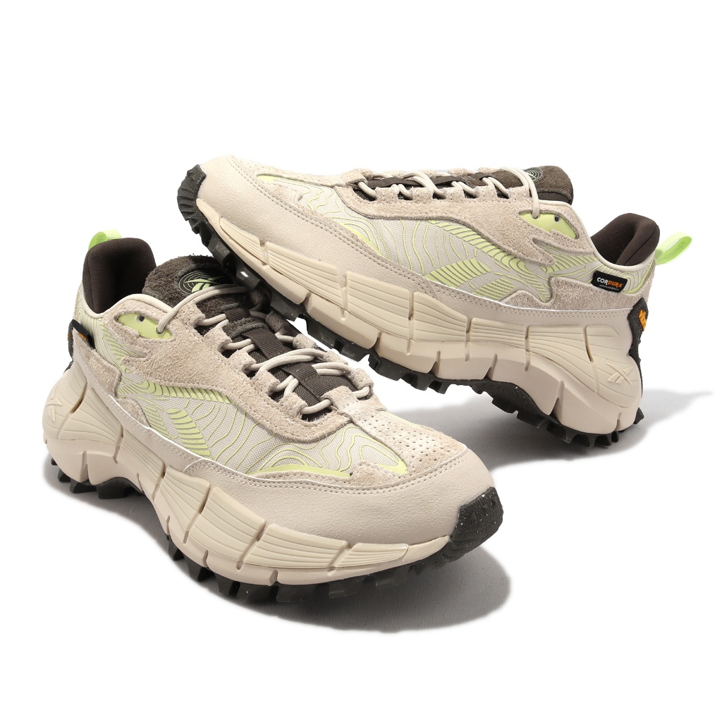 REEBOK ZIG KINETICA 2.5 EDGE 戶外休閒鞋 米白綠 100033134 US13 【樂買網】, , large