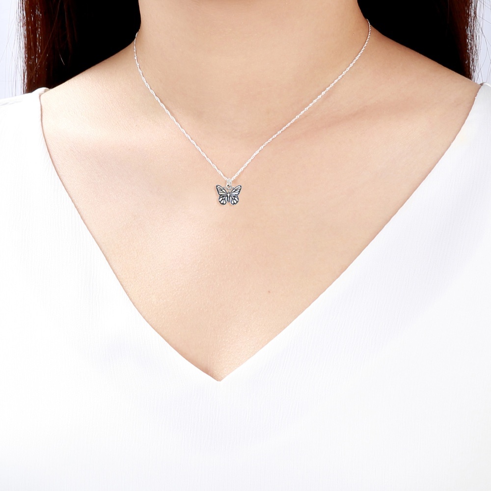 【Angel & Me】帝王斑蝶 蝴蝶 s925 純銀項鍊 生日 情人節 禮物, , large